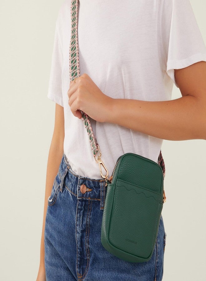 أكسيسورايز حقيبة هاتف نسائية خضراء من أكسسورايز لندن - Image 2